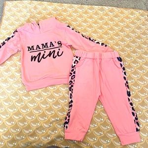 3-6mos. Infant 2 piece pants/sweatshirt